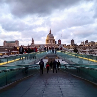 Milennium Bridge & St Paul's Cathedral, London