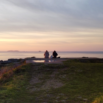 Sunset at Fort d'Arboulé, Rotheneuf