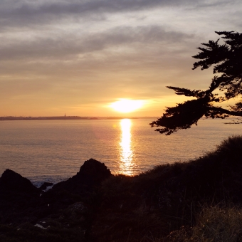 Sunset at Fort d'Arboulé, Rotheneuf