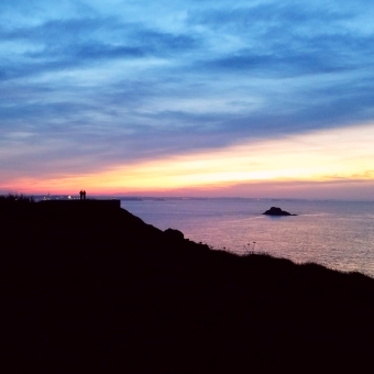 Sunset at Fort d'Arboulé, Rotheneuf
